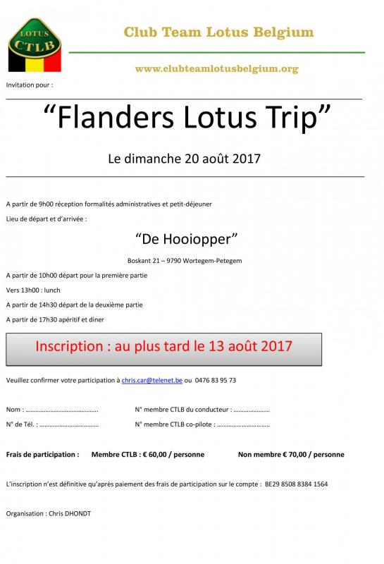Invitation flanders trip