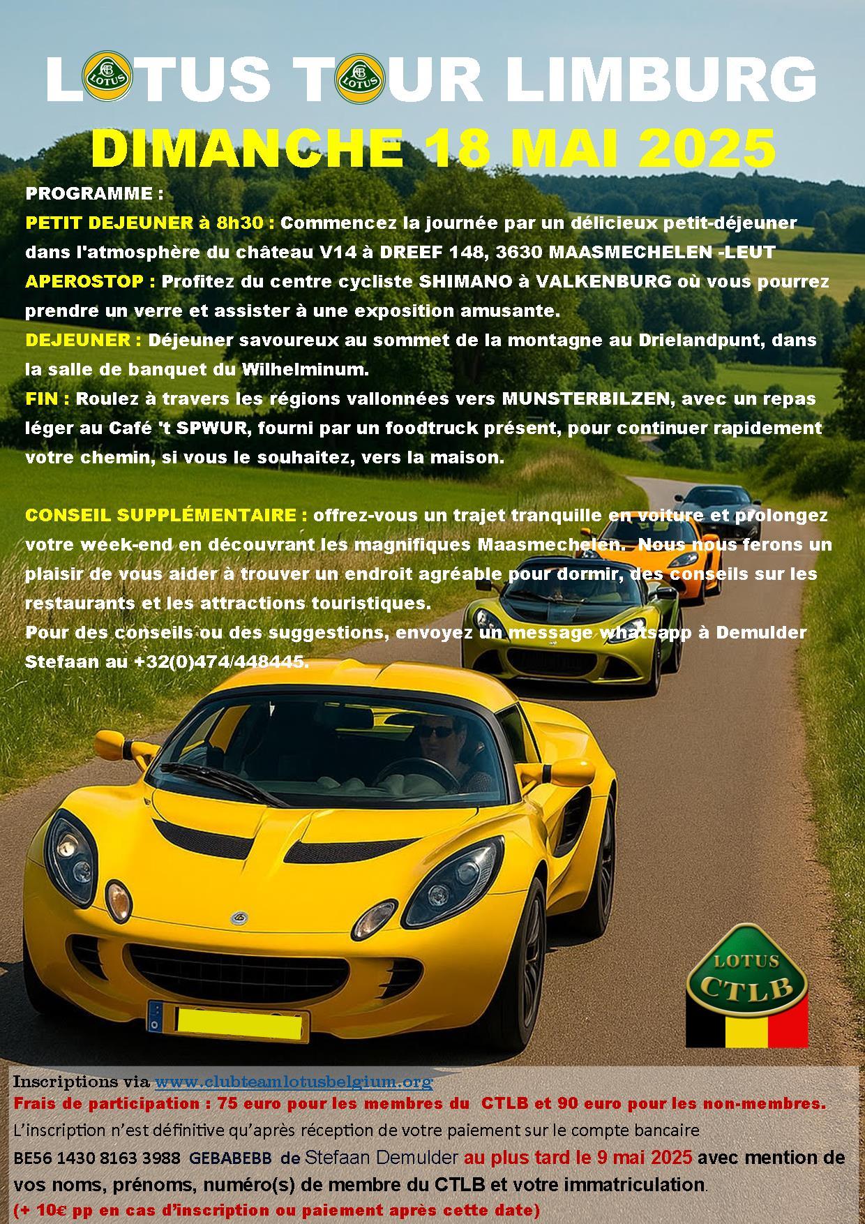 Invitation lotus tour limburg 2025