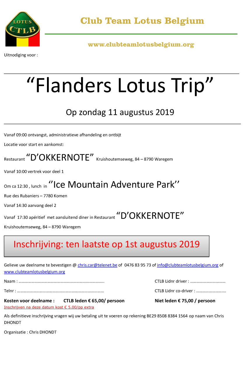 Uitnodiging flanders trip 1