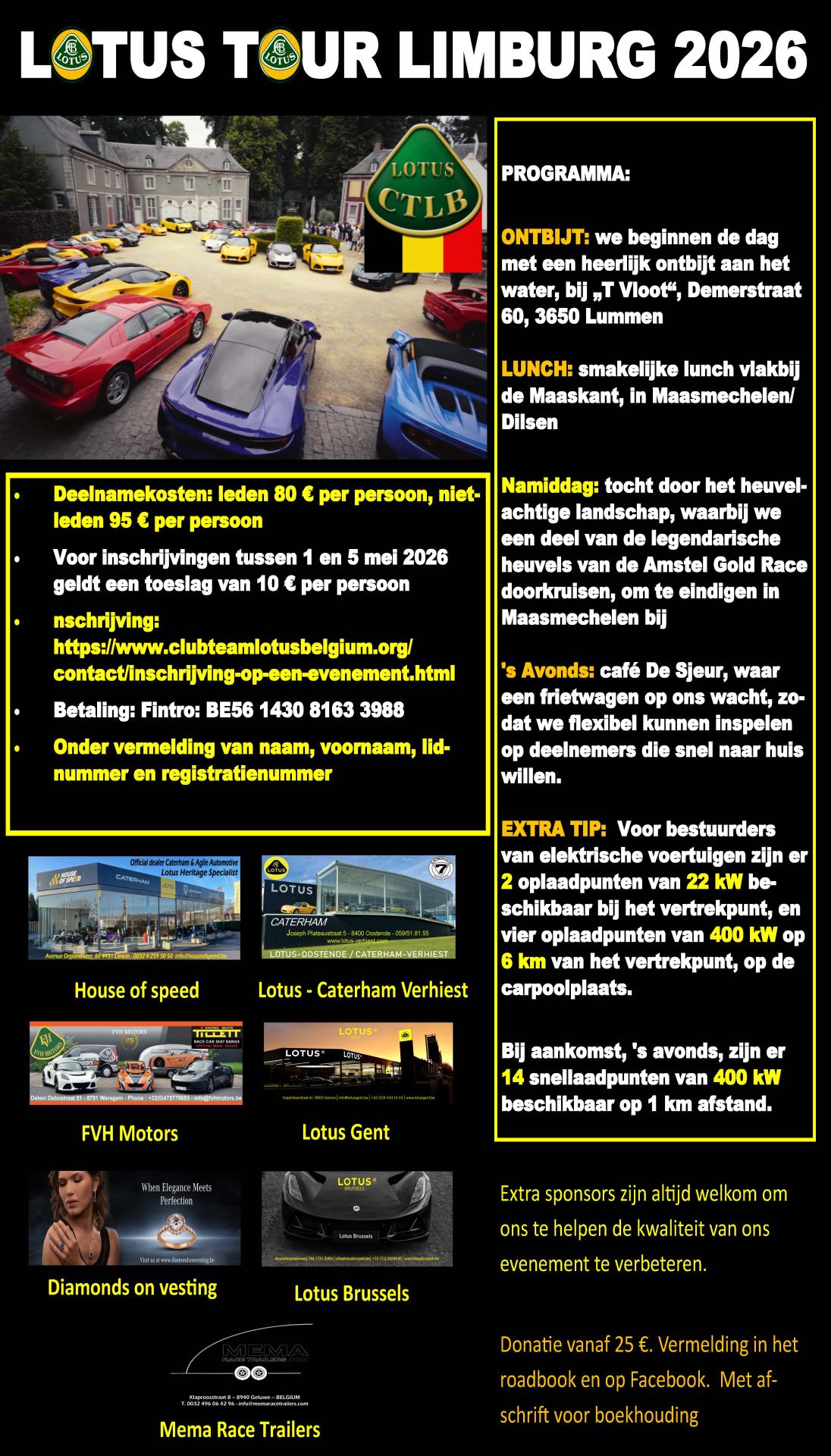 Uitnodiging lotus tour limburg 2026
