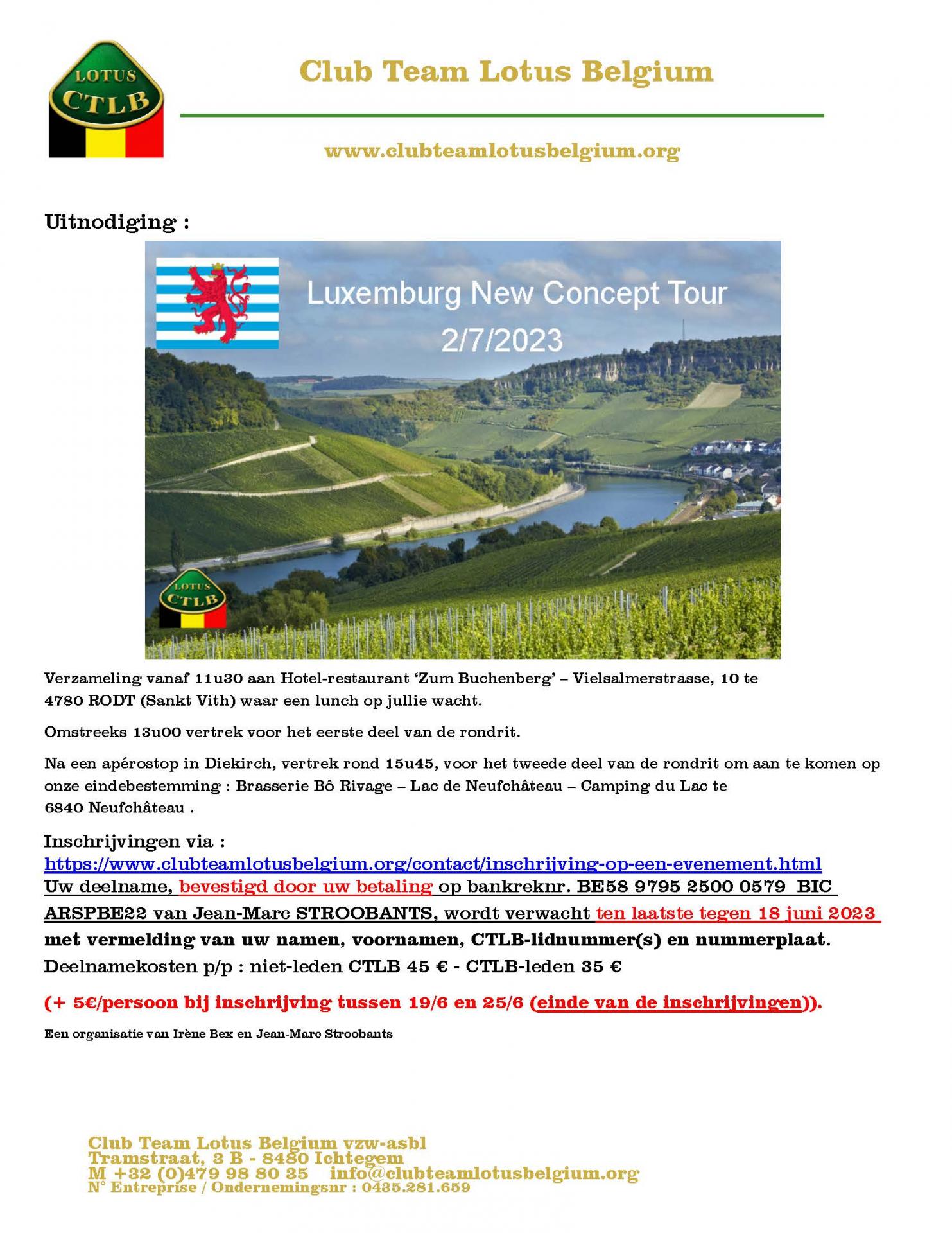 Uitnodiging luxemburg